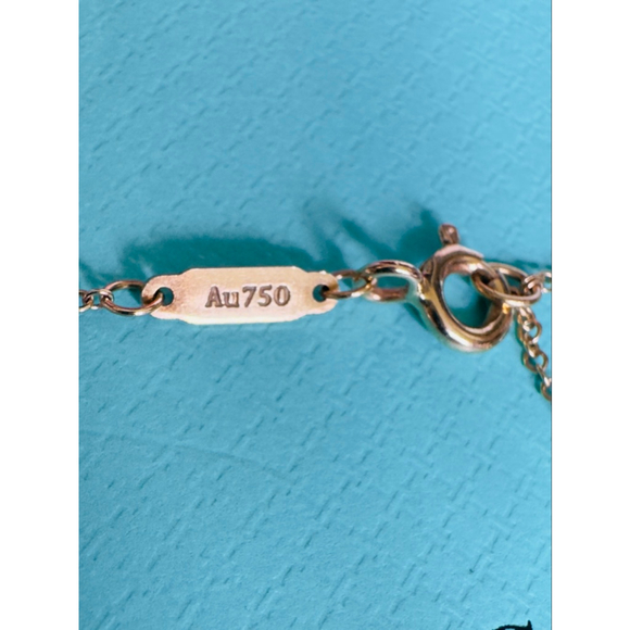 Tiffany & Co. 18k Rose Gold Small T Smile Pendant Necklace 16” Yo 18.1” - Picture 4 of 9